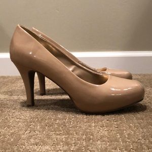 Patent Nude Heels